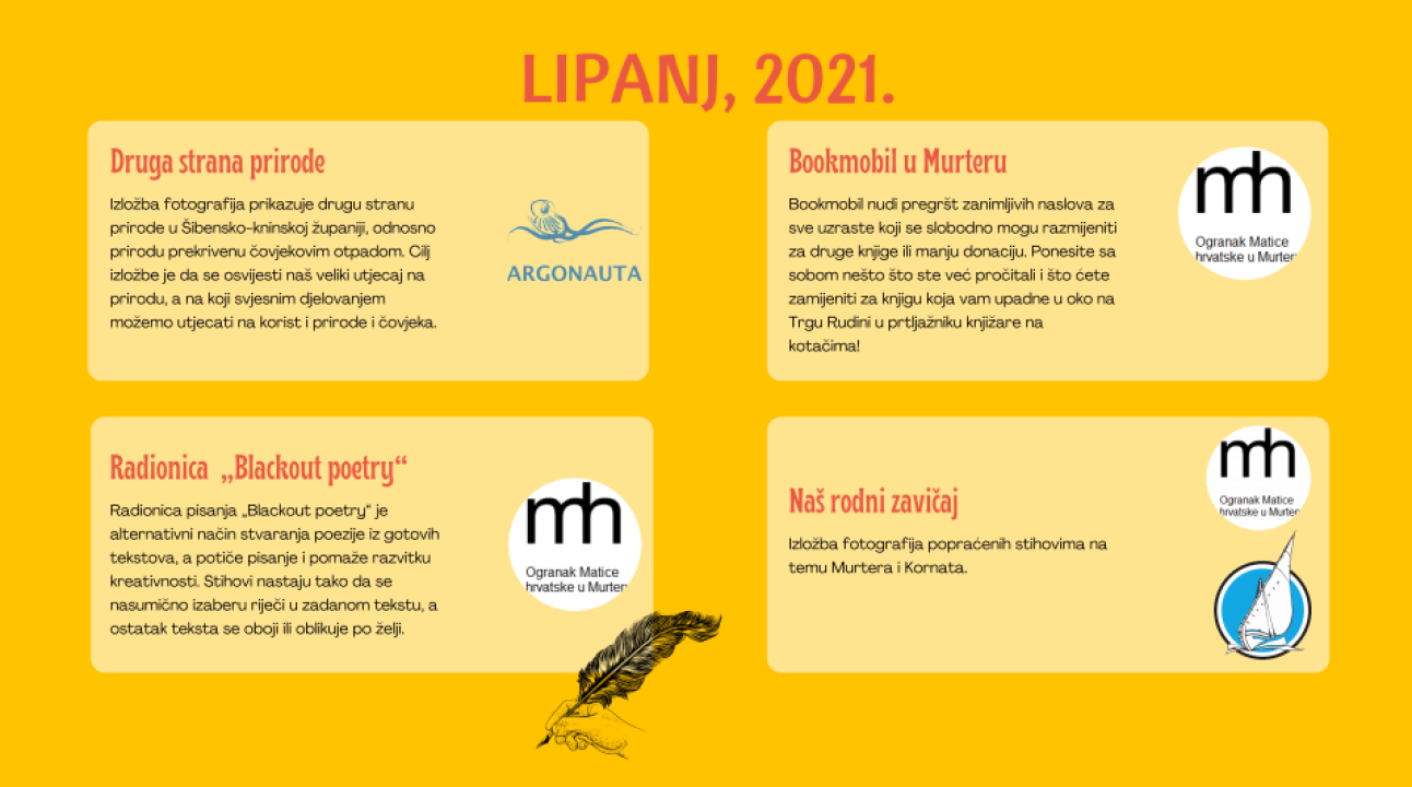 Provjerite kakve aktivnosti vas čekaju tijekom cijele godine u Društvenom centru Jedro u Murteru 