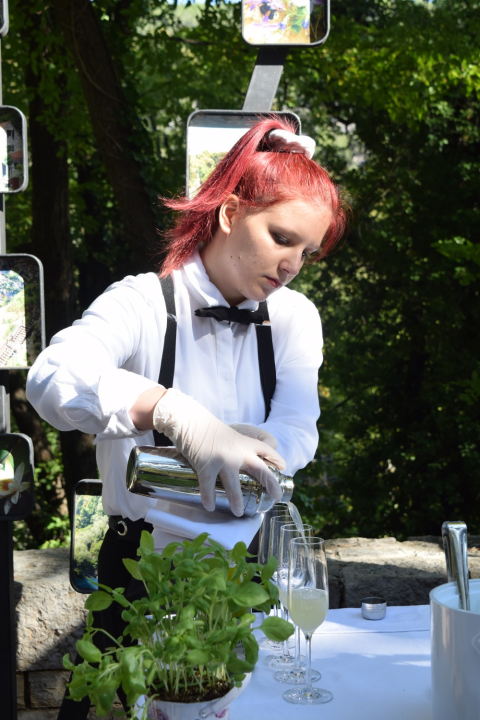 Šibenski srednjoškolci na Skradinskom buku predstavili koktel 'Tekući smaragd'
