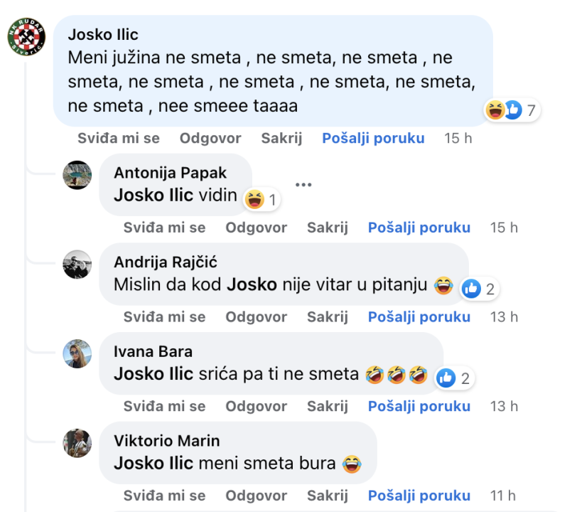 Pitali smo vas smeta li vam jugo, odgovori su urnebesni: ‘Vas treba zatvorit u ustanovu’, 'vrti u tintari'....