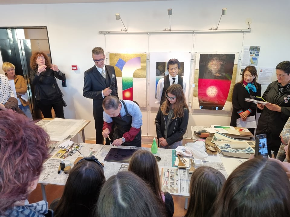 U Galeriji sv. Krševana suvremena japanska tehnika 32 HANGA: 'Ova izložba je jedan most između Šibenika i Tokija'  