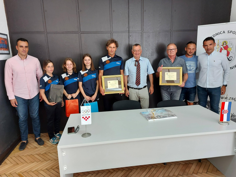 STK Šibenik i predsjednik HSTS Pospiš na prijemu u Zajednici sportova grada Šibenika