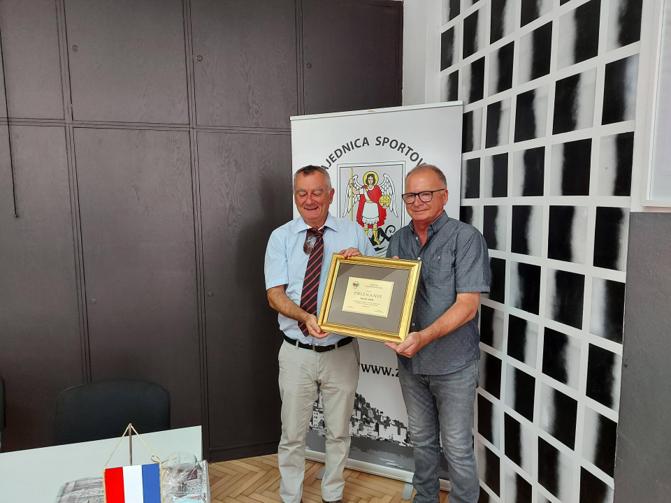 STK Šibenik i predsjednik HSTS Pospiš na prijemu u Zajednici sportova grada Šibenika