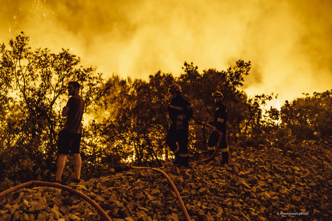 Fotogalerija i video: Bitka s vatrom u Zatonskoj ulici koja spaja Zaton i Benkovačku cestu