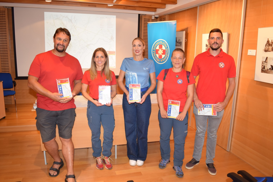Novi turističko-planinarski zemljovid NP Krka izradili su šibenski HGSS-ovci
