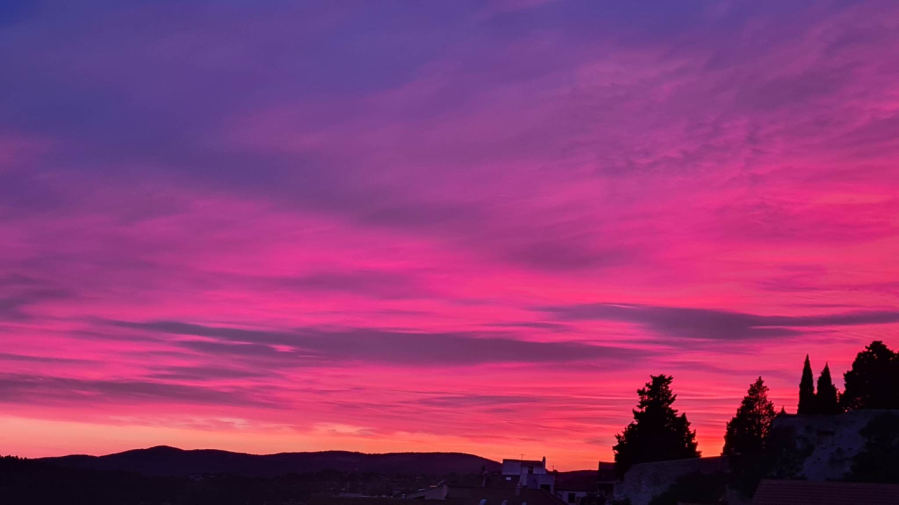 Današnji zalazak u Šibeniku bio je uistinu bajkovit