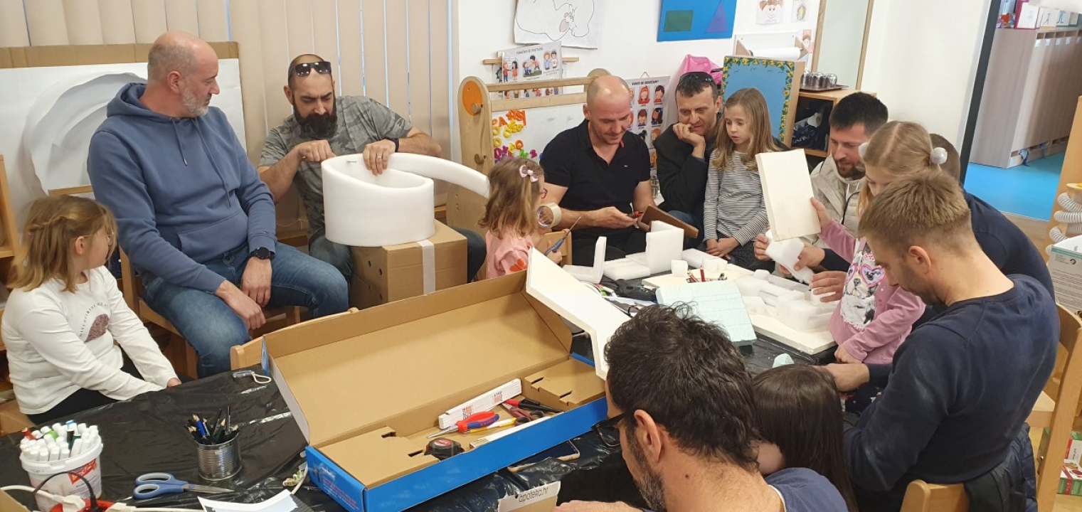 Druženjem tata i djece u vrtiću Tamaris proslavljen Dan očeva