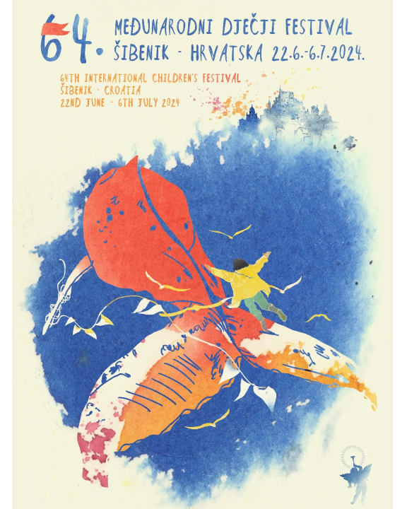 Ovo je plakat za 64. Međunarodni dječji festival, autorica je Šibenčanka Anita Celić