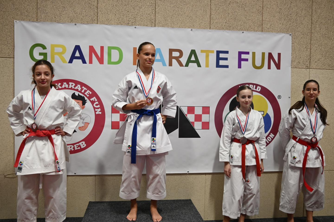  Karate klub Okit Vodice drugi najbolji klub turnira 'Grand karate fun' u Zagrebu