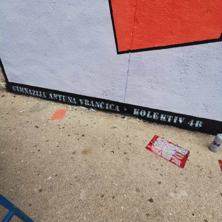 Dva murala u dvorištu gimnazije na 80 kvadrata zida: Grafiti kao umjetnost, a ne vandalizam