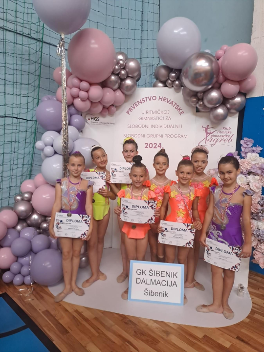 Brojne medalje za ritmičarke 'Šibenik-Dalmacije' na Prvenstvu Hrvatske 