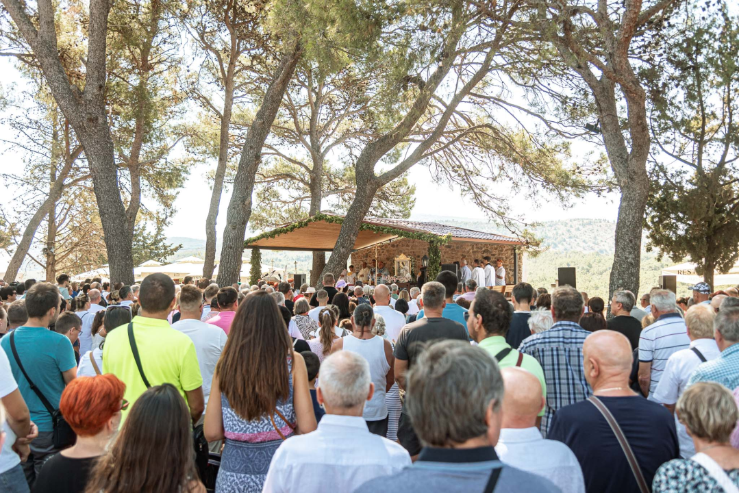 Velik broj vjernika okupio se u marijanskom svetištu u Vrpolju: Misu predvodio biskup Rogić