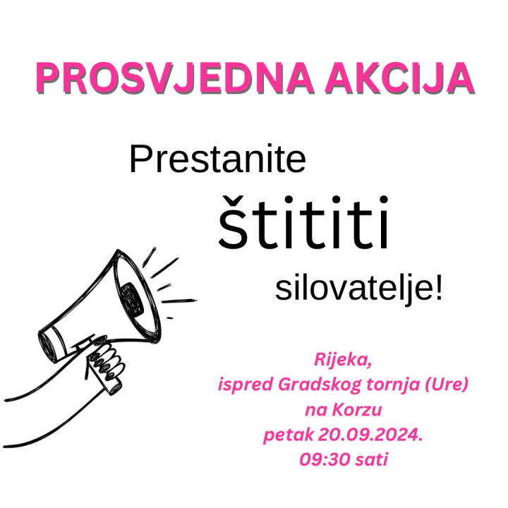 Ispred šibenskog kazališta podržite akciju protiv nasilja nad ženama