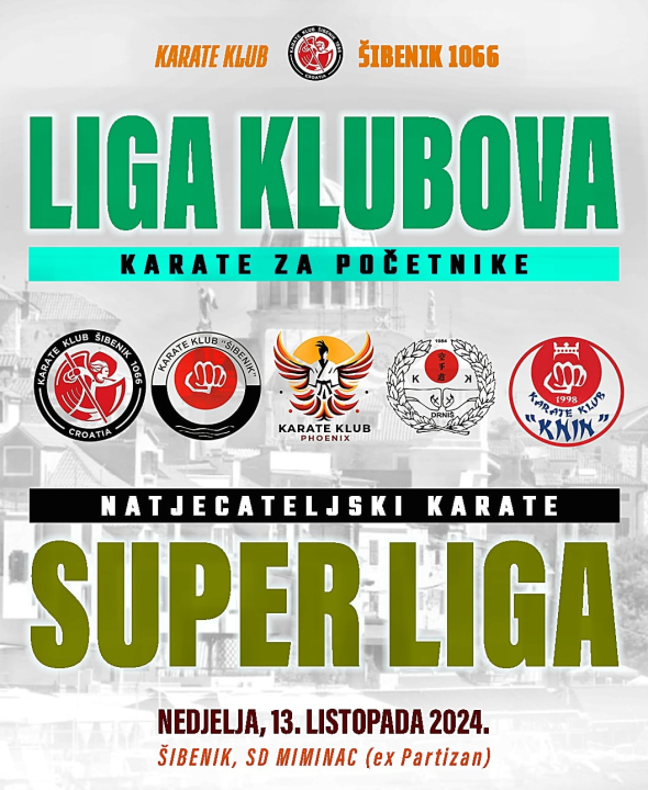 Projekti Liga klubova i Super liga Karate kluba Šibenik 1066 kao način brige za mlade sportaše