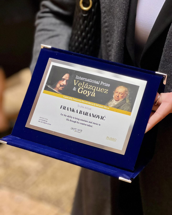 Franki Baranović u Barceloni dodijeljena prestižna nagrada Velázquez i Goya 