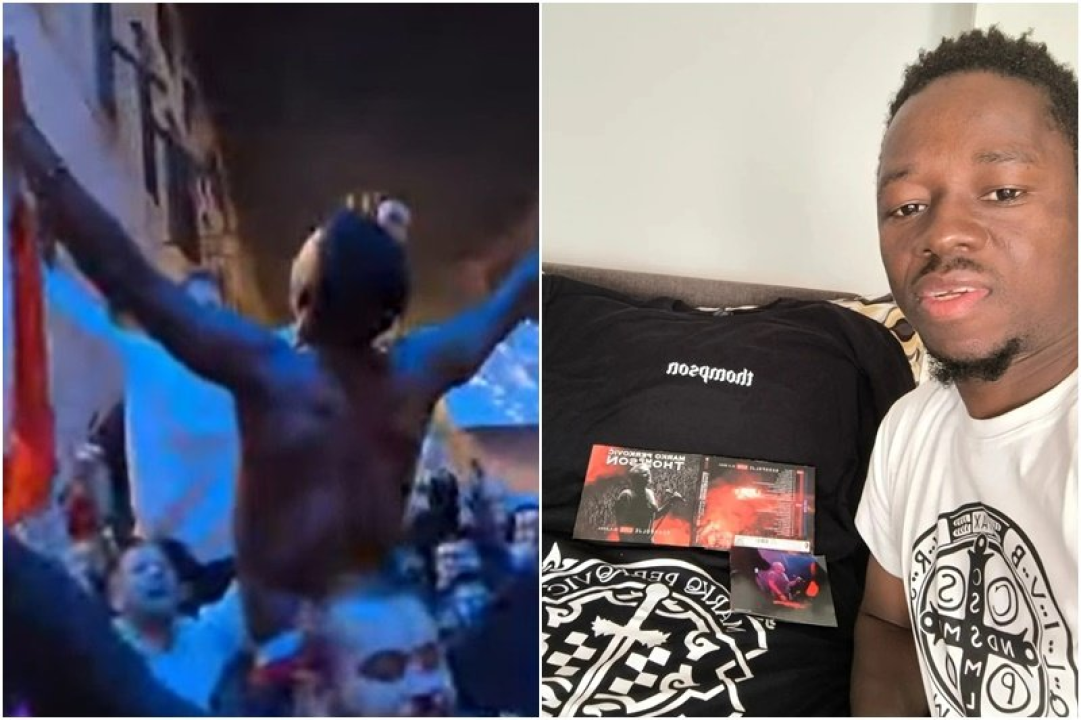 Thompson poslao poklon afričkom nogometašu koji se ludo zabavljao na njegovom koncertu