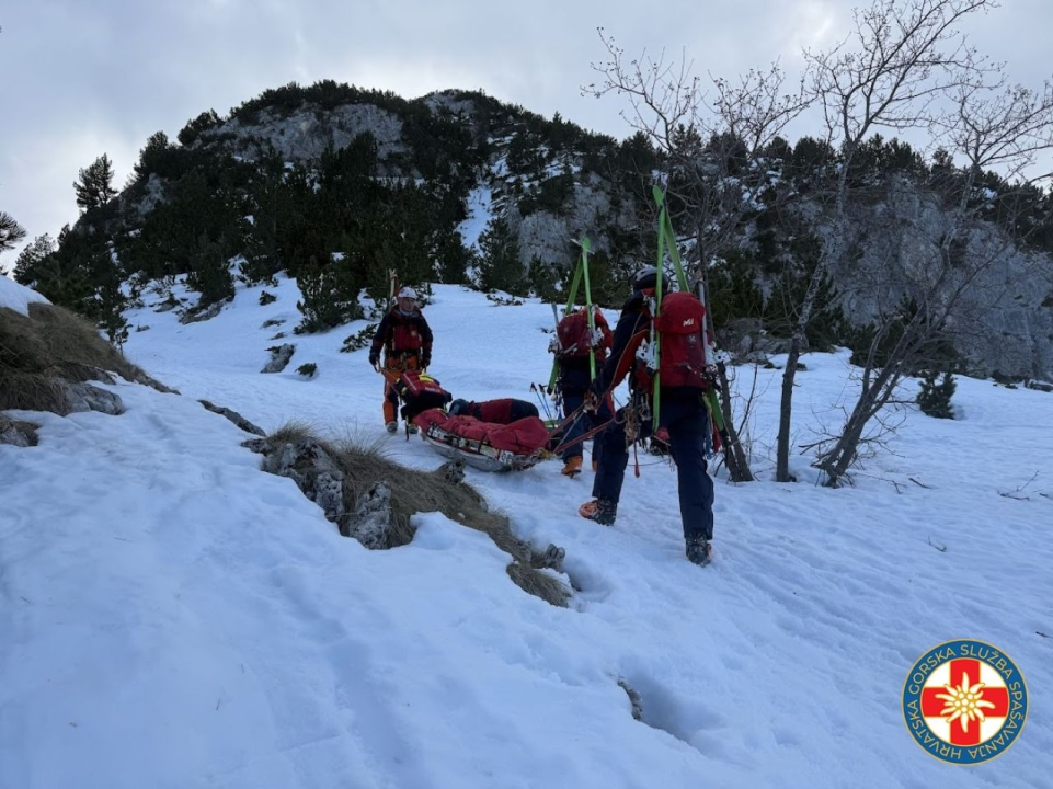 HGSS stanica Šibenik održala zimsku vježbu na Čvrsnici 