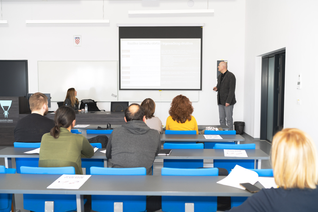 Na Veleučilištu u Šibeniku održana radionica ‘Od ideje do uspješnog poslovanja’