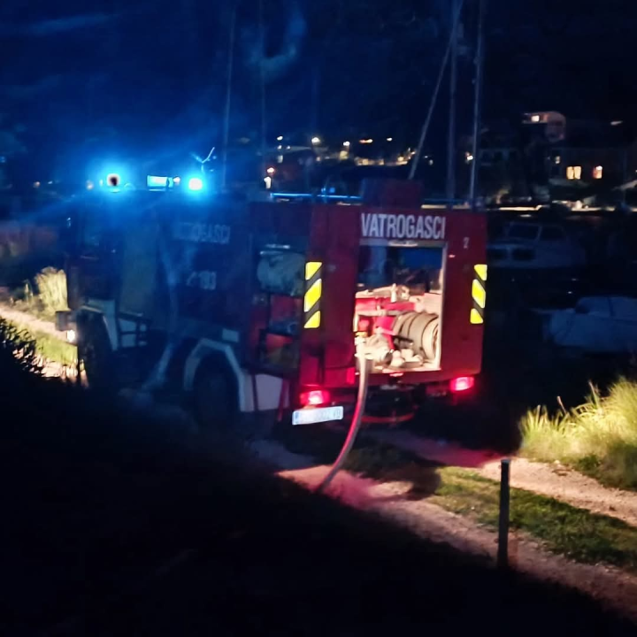 Bilički vatrogasci u nedjelju navečer gasili požar u masliniku