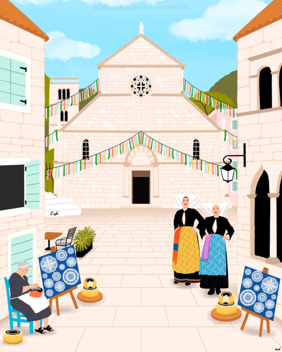 Dorine ilustracije slave dalmatinski život