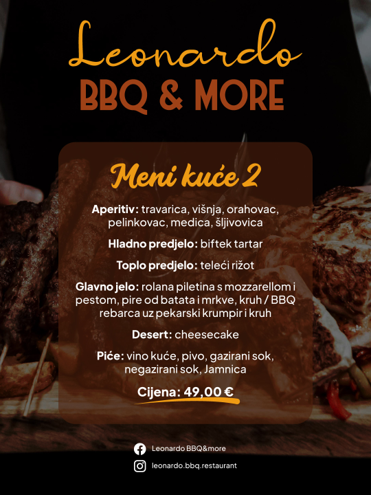 FOTO Blagdanski domjenci uz četiri vrhunska menija u Leonardo BBQ & More!