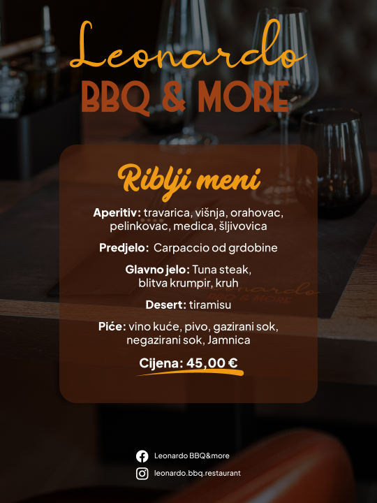 FOTO Blagdanski domjenci uz četiri vrhunska menija u Leonardo BBQ & More!