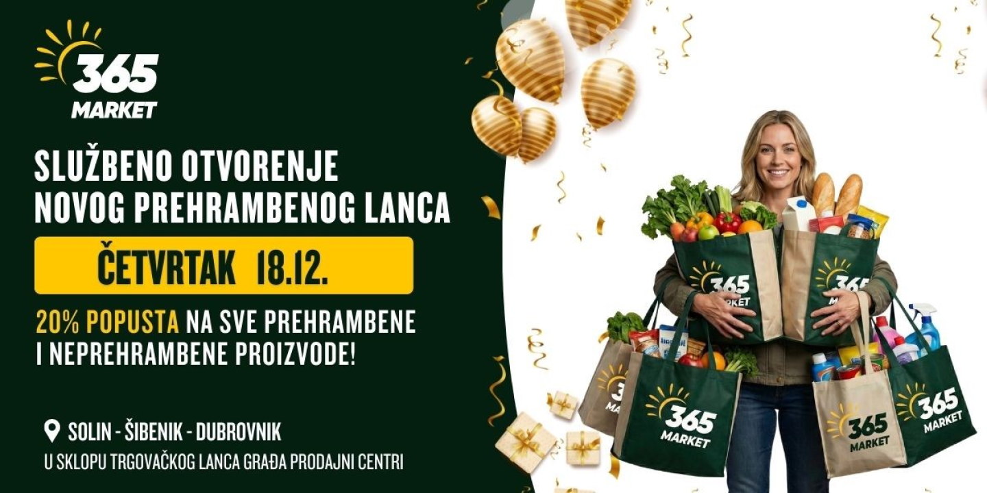 FOTO Novi prehrambeni lanac stiže u Šibenik: Veliki popusti na sve prehrambene i neprehrambene proizvode