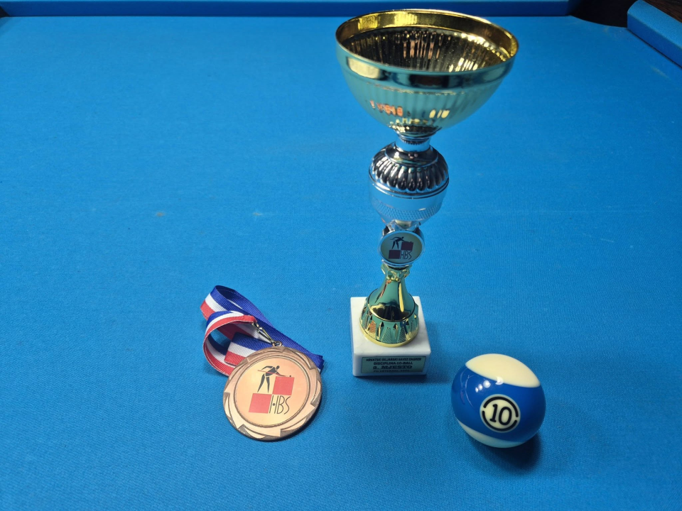 FOTO Dejan Matura brončani na veteranskom Prvenstvu Hrvatske u biljaru