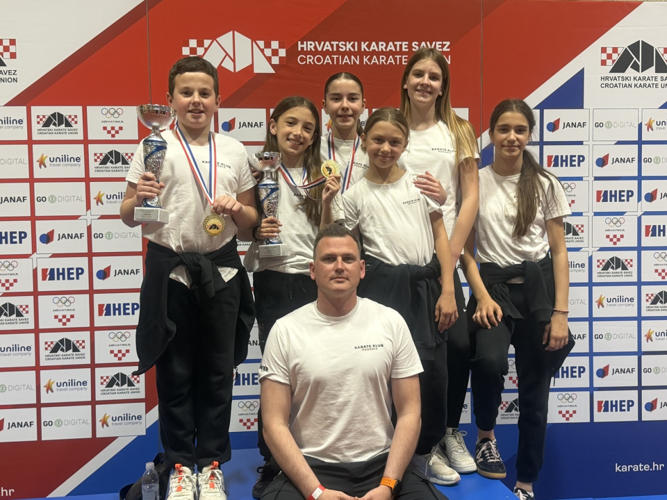 FOTO Novi uspjeh karataša Phoenixa: Nila Tomašik i Đani Juraga osvojili Kup Hrvatske, Ella Jerat srebrna