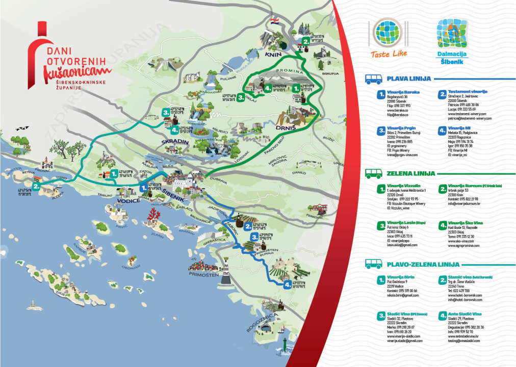 Dani otvorenih kušaonica pozivaju na nezaboravno putovanje kroz Šibensko-kninsku županiju!