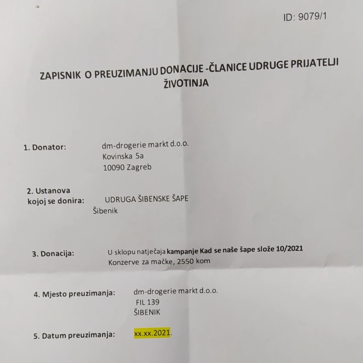 Bravo dm! Donirali su tonu hrane udruzi Šibenske šape, prve gladne mace već su večerale