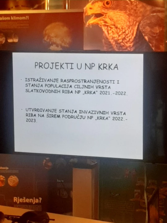 U Skradinu održano predavanje 'Raznolikost, stanje i zaštita slatkovodnih riba rijeke Krke' 
