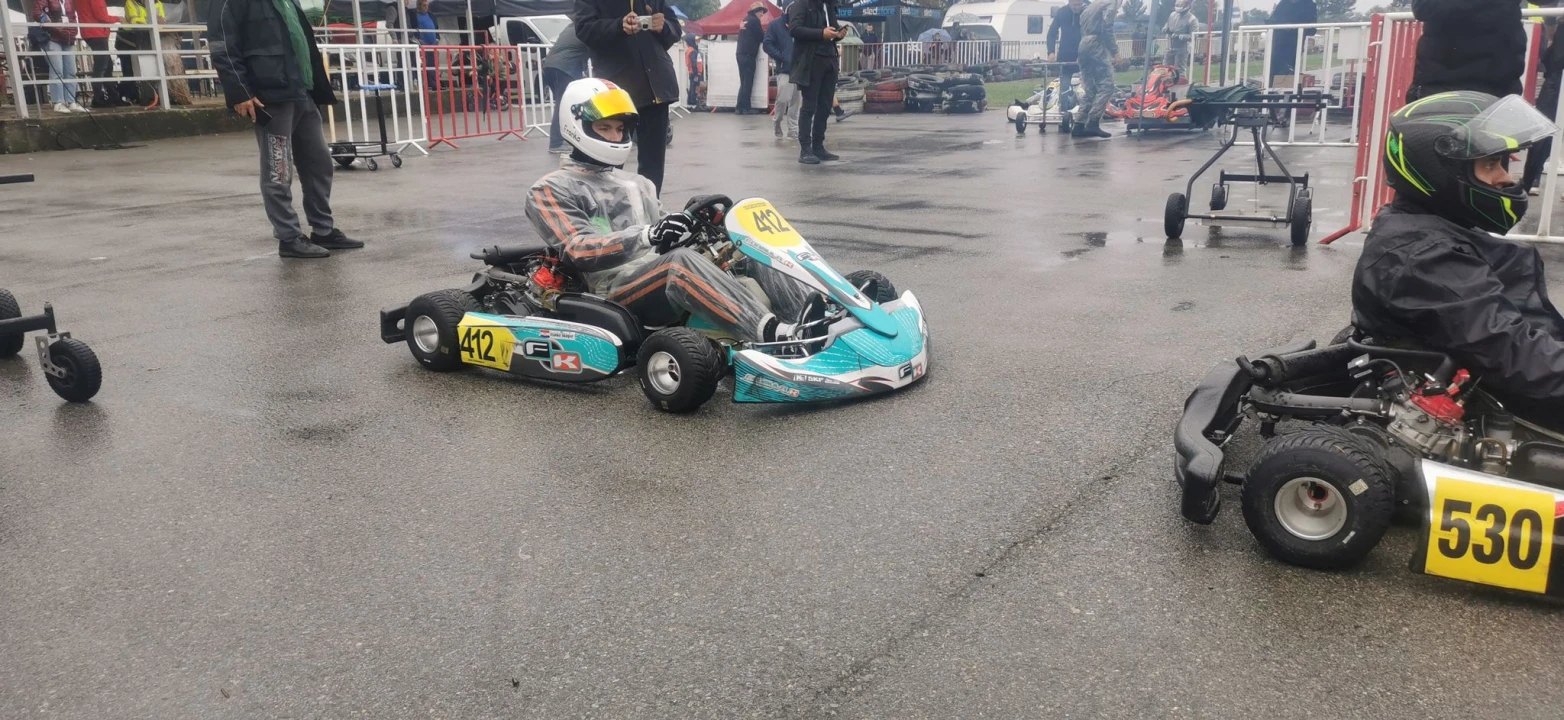 Šibenski kartingaš Franko Škugor odustao od utrke u kišnim uvjetima zbog vlastite sigurnosti 