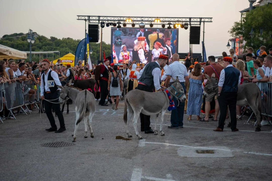 Andrija Popov i magarac Miško pobjednici 57. magarećih utrka
