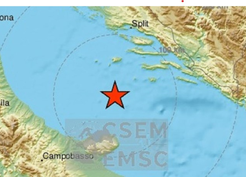 Novi potres u Jadranu magnitude 3.8, šesti u posljednjih pola sata