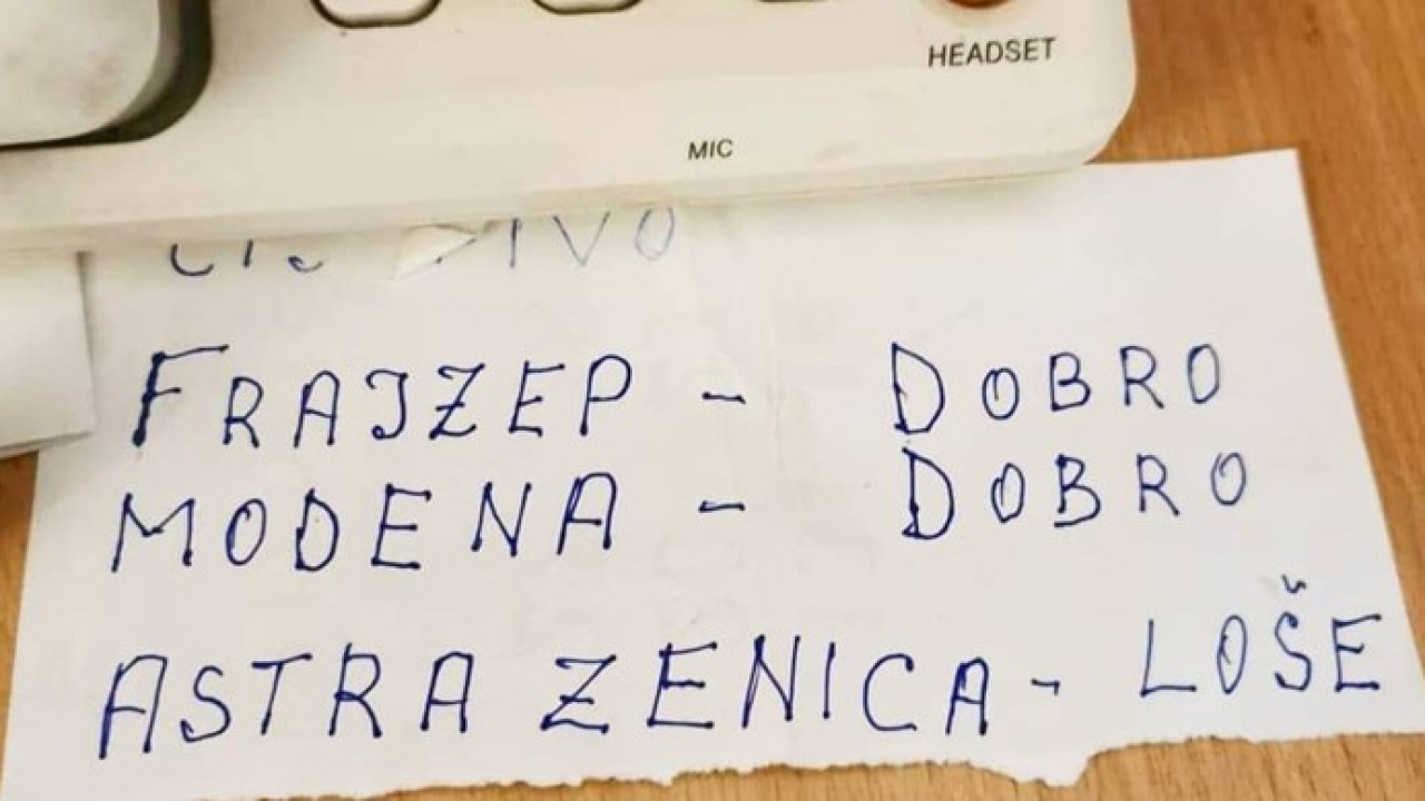 Cijela Dalmacija smije se djedovim bilješkama o cjepivu