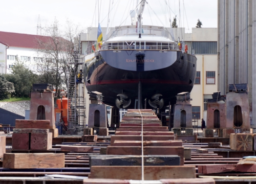 Fotografija 10 - U Iskra brodogradilištu Šibenik servisirana mega jahta Burrasca vrijedna oko 15,5 milijuna dolara