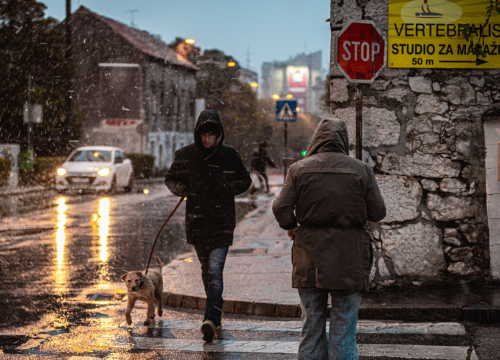 Fotografija 10 - Već je debelo proljeće, a u Šibeniku pada snijeg: Zadnji put tako je bilo 2018. godine