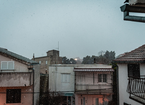 Fotografija 15 - Već je debelo proljeće, a u Šibeniku pada snijeg: Zadnji put tako je bilo 2018. godine