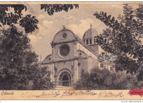 Fotografija 7 - Šibenska ljepotica na starim razglednicama: Pogledajte kako je nekad izgledao okoliš katedrale, sve je bilo drukčije