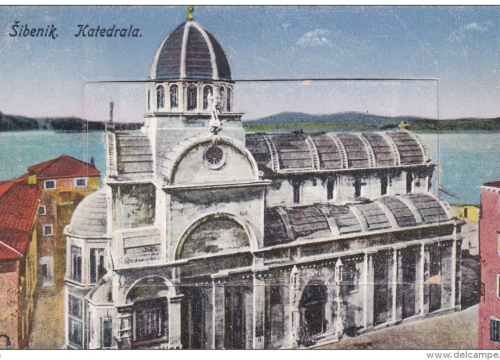 Fotografija 3 - Šibenska ljepotica na starim razglednicama: Pogledajte kako je nekad izgledao okoliš katedrale, sve je bilo drukčije