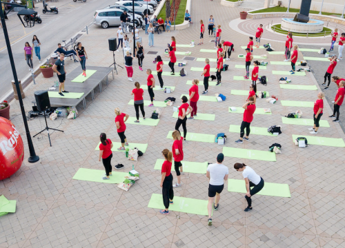 Vodičani se zaželili zajedničkog treninga: Pogledajte kako je izgledalo vježbanje u projektu 'Aktivna Hrvatska'