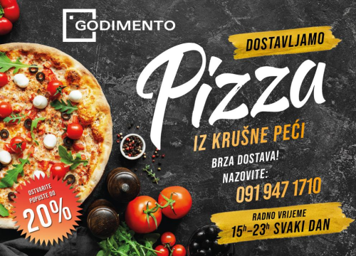Fotografija 13 - Naručite slasnu pizzu Godimento po odličnoj cijeni!