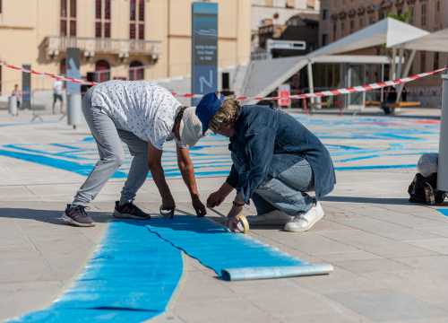 Fotografija 10 - Na Poljani pripreme za milenijsku fotografiju povodom 30. obljetnice osnutka 113. brigade