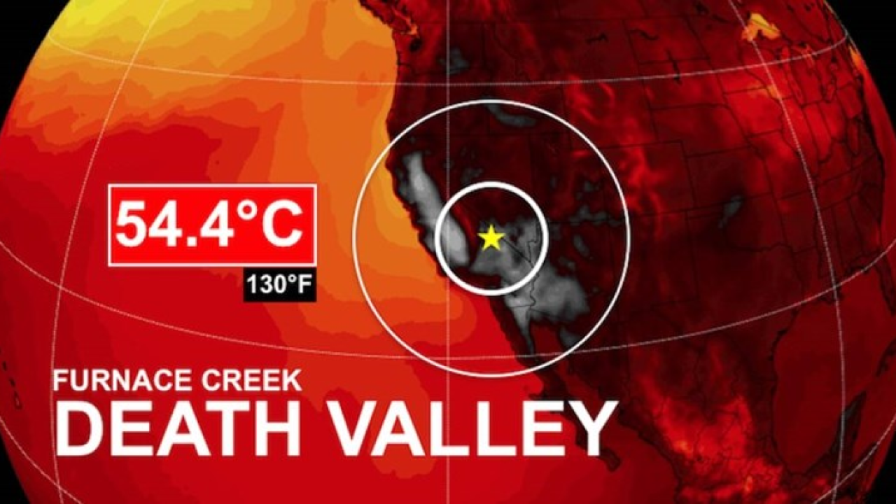 U američkoj Dolini smrti srušen povijesni temperaturni rekord: Izmjerena 54.4 Celzijeva stupnja