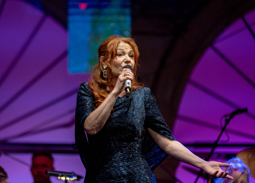 Fotografija 42 - Odijela, ležerne košulje, otkačene kombinacije, svečane haljine: Pogledajte što se nosilo na pozornici 24. Šansone