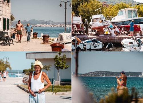 Na Zlarinu vrijeme sporije teče: Ljudi su po kafićima, sunčaju se, rade na brodovima...ključna riječ je 'pomalo'!