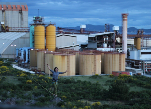 Fotografija 8 - Ova silueta nad kanalom je Šibenčanka Antonia Gašperov: 'Highline je sigurniji od vožnje autom, a adrenalin je najveći neprijatelj u zraku'