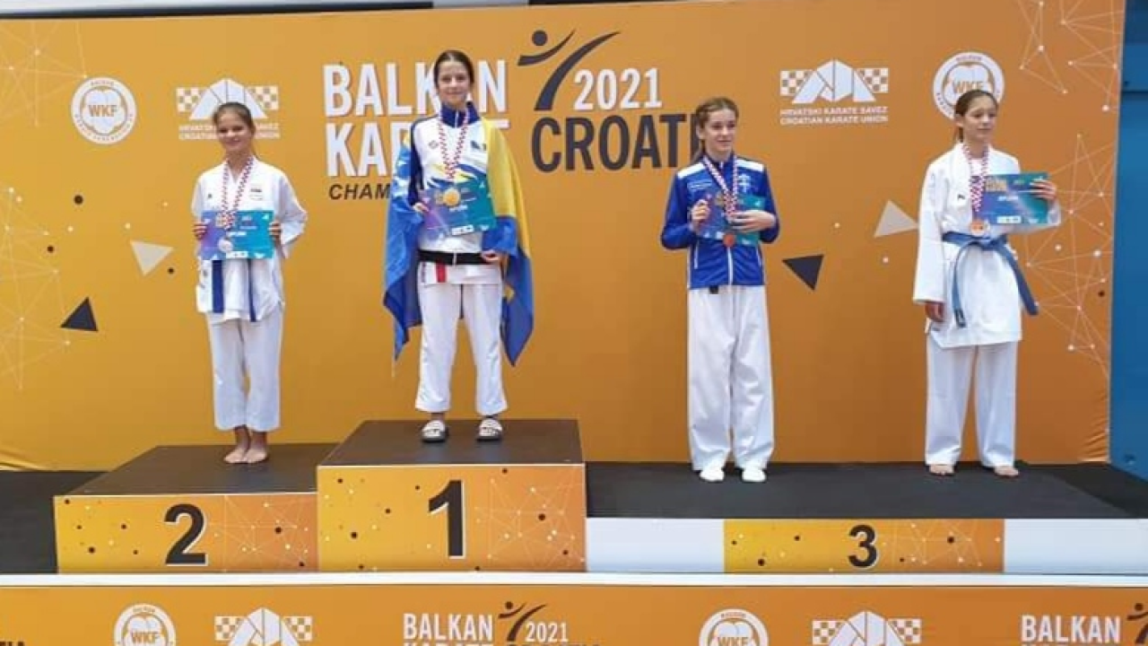 Uspjeh članice Karate kluba Šibenik 1066: Bronca zlatnog sjaja za Maru Mileta na Prvenstvu Balkana