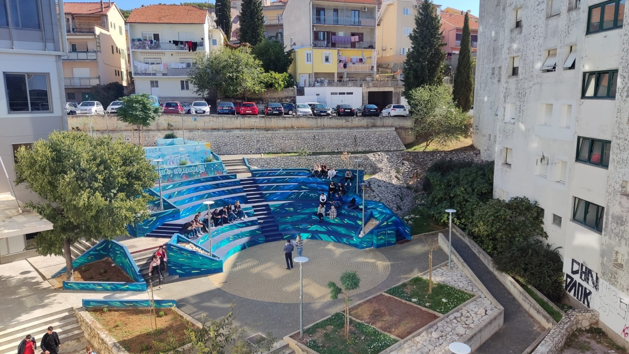 Do proljeća će amfiteatar kod faksa biti kompletno uređen: 'Okupljaju se studenti, bude i koje predavanje, dođu susjedi s Baldekina'