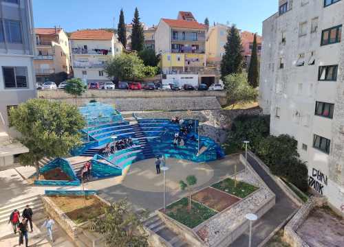 Do proljeća će amfiteatar kod faksa biti kompletno uređen: 'Okupljaju se studenti, bude i koje predavanje, dođu susjedi s Baldekina'